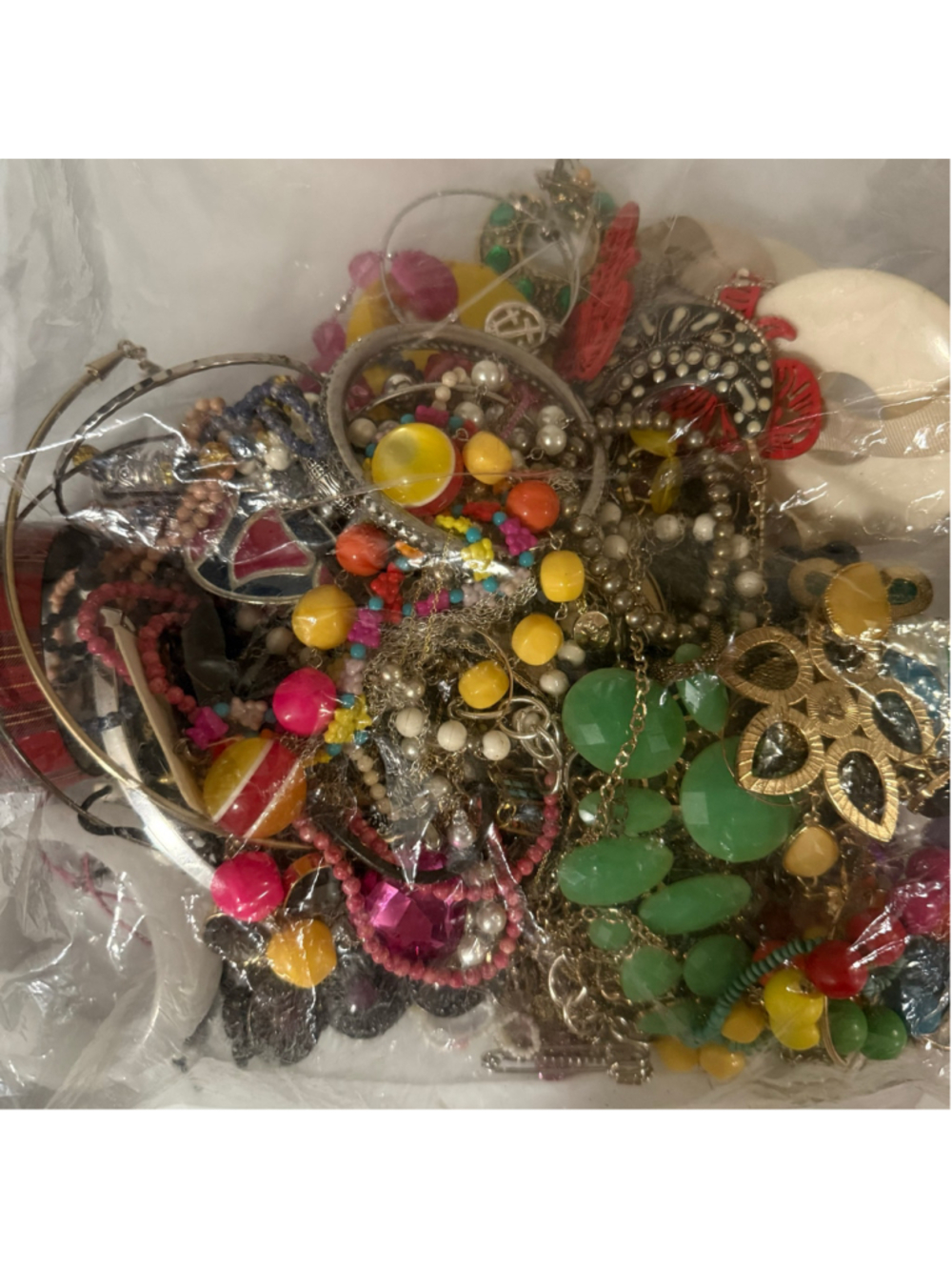 4+ LB Mixed Jewelry Lot – Wearable, Broken, New & Vintage – Jewelry Grab Bag #9